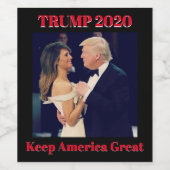 Keep America - Trump 2020 Wijn Etiket (Enkel label)