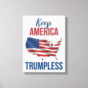 Keep America Trumpless V Canvas Afdruk