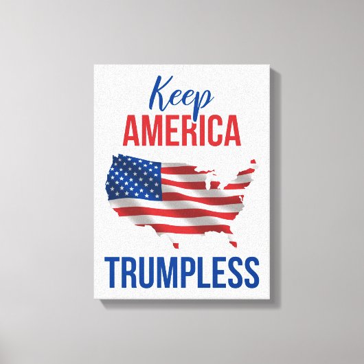 Keep America Trumpless V Canvas Afdruk (Voorkant)