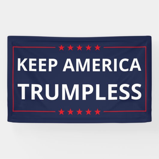 Keep America Trumpless VI Spandoek (Horizontaal)