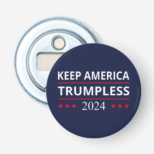 Keep America Trumpless VII Button Flesopener (Voorkant)