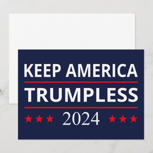 Keep America Trumpless VII Kaart (Voorkant / Achterkant)