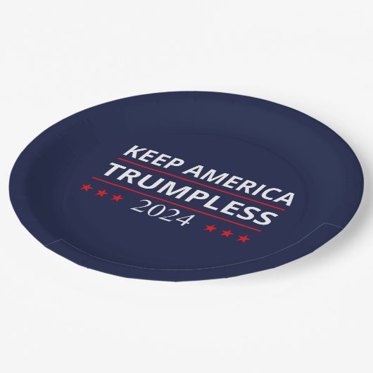 Keep America Trumpless VII Papieren Bordje (Gekanteld)