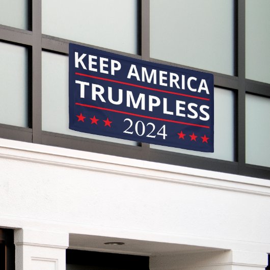 Keep America Trumpless VII Spandoek (Buitenkant Gebouw)