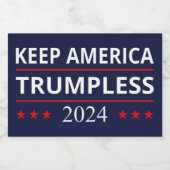 Keep America Trumpless VII Sparkling Wijnetiket (Enkel label)