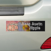 Keep Austin Hippie Bumpersticker (Op auto)