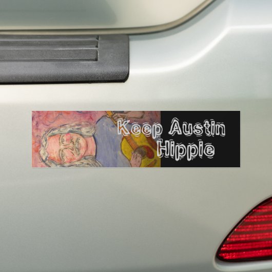 Keep Austin Hippie Bumpersticker (Op auto)