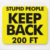 Keep Back mousepad Muismat (Voorkant)