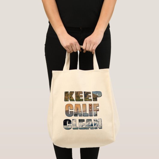 "Keep Calif Clean" boodschappentas Tote Bag (Voorkant (product))