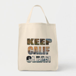 "Keep Calif Clean" boodschappentas Tote Bag
