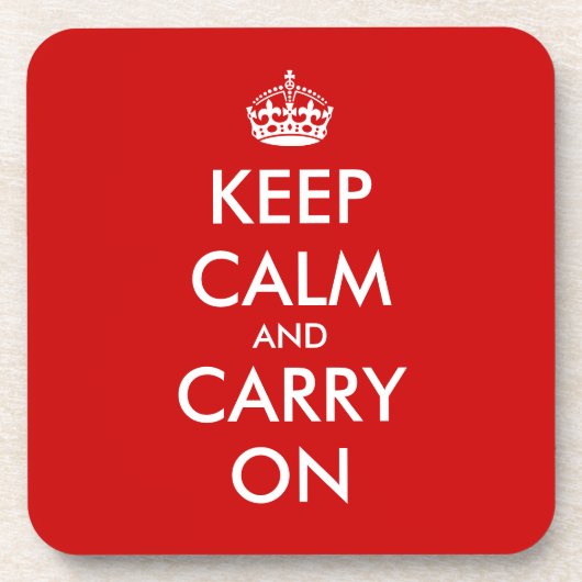 Keep calk cork coaster Customizable template Onderzetter (Voorkant)