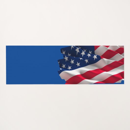 keep calm affirmational quote and vibrant flag yogamat (Achterkant (horizontaal))