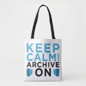 Keep Calm and Archive On (USA Tas) Tote Bag (Voorkant)