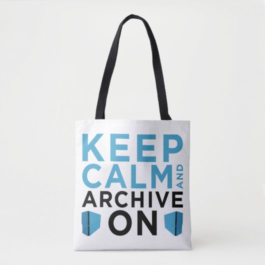 Keep Calm and Archive On (USA Tas) Tote Bag (Voorkant)