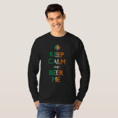 Keep Calm and Beer Me Irish Shamrock Shirt (Voorkant volledig)