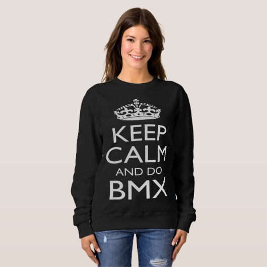 Keep Calm and BMX Practice Workout Summer Idea Trui (Voorkant volledig)