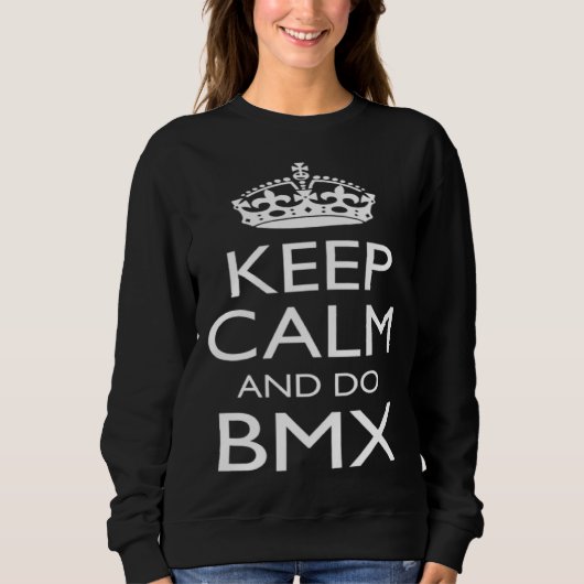 Keep Calm and BMX Practice Workout Summer Idea Trui (Voorkant)