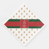 "Keep Calm and Bocce On" papieren servetten op din (Hoek)