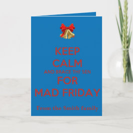 Keep Calm And Brace This Sen For Mad Friday Red  Kaart