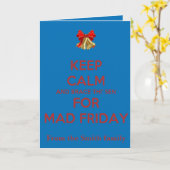 Keep Calm And Brace This Sen For Mad Friday Red  Kaart (Gele Bloem)