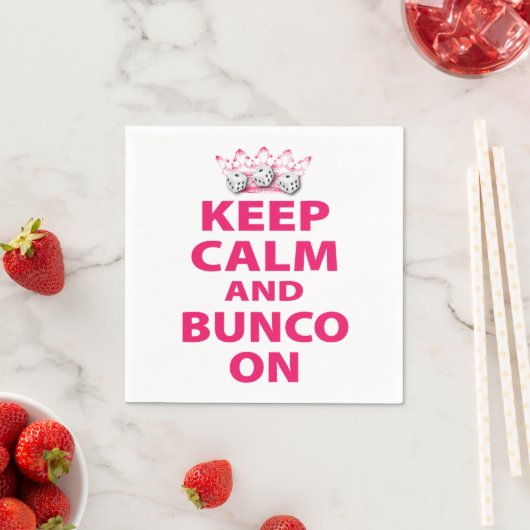 Keep Calm and Bunco On beroemd gemaakt door Artsin Servetten (Insitu)