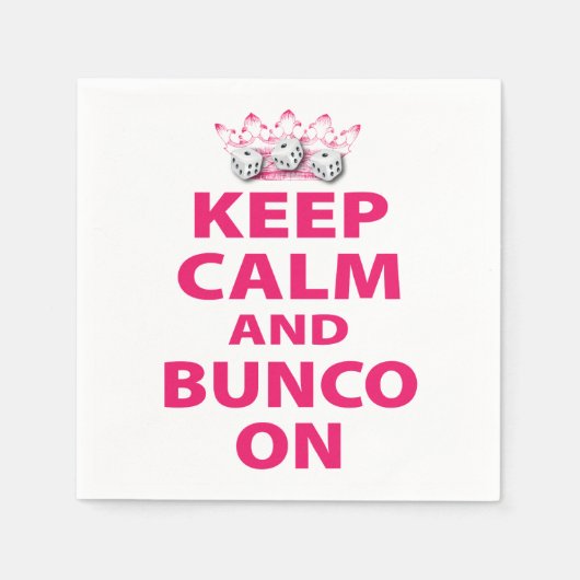 Keep Calm and Bunco On beroemd gemaakt door Artsin Servetten (Voorkant)