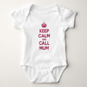 Keep Calm and Call Mum Romper (Voorkant)
