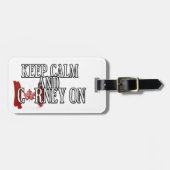 Keep Calm and Carney On Bagagelabel (Voorkant horizontaal)