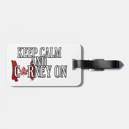 Keep Calm and Carney On Bagagelabel (Achterkant horizontaal)