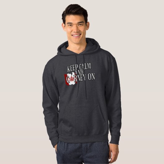 Keep Calm and Carney On Hoodie (Voorkant volledig)