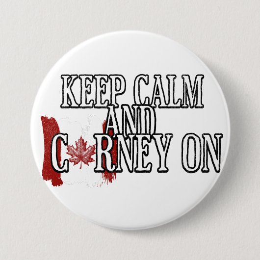 Keep Calm and Carney On Ronde Button 7,6 Cm (Voorkant)
