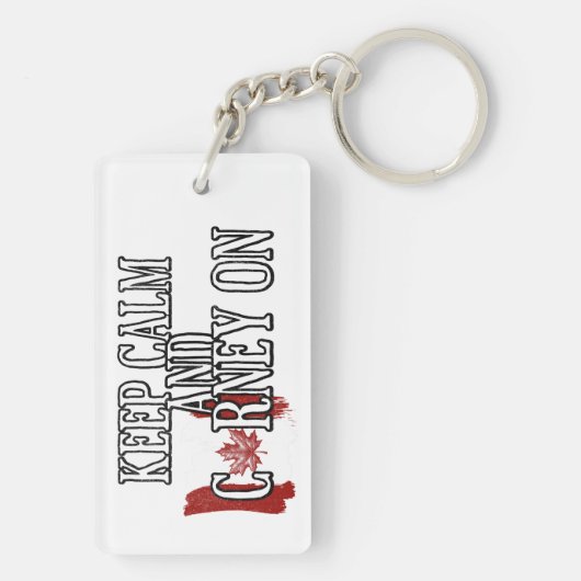 Keep Calm and Carney On Sleutelhanger (achterkant)