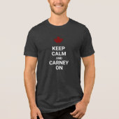 Keep Calm and Carney On Tri-Blend Shirt (Voorkant)