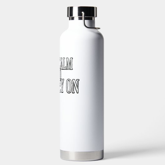 Keep Calm and Carney On Waterfles (Links)