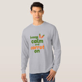 Keep Calm and Carrot On T-shirt (Voorkant volledig)