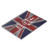 Keep Calm and Carry HCl (Union Jack-versie) Notitieboek (Linkerzijde)