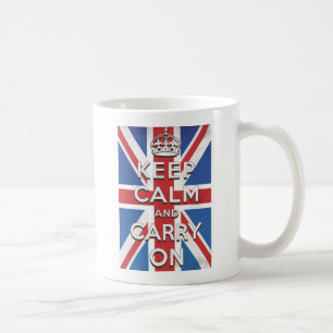 Keep Calm and Carry On Britse Vlag Koffiemok