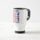 Keep Calm and Carry On Britse Vlag Reisbeker (Voorkant rechts)