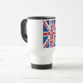 Keep Calm and Carry On Britse Vlag Reisbeker (Voorkant links)
