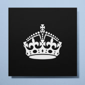 Keep Calm and Carry On Kroon (Bewerkbaar) Poster