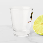 "Keep Calm and Carry On" Leeuw Shotglas Shot Glas (Links)