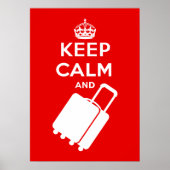 Keep Calm and Carry on Luggage Poster (Voorkant)
