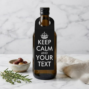 Keep Calm and Carry On - Maak je eigen Flessenhanger