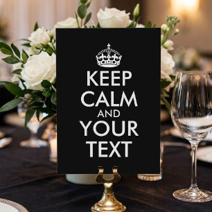 Keep Calm and Carry On - Maak je eigen Kaart