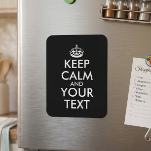 Keep Calm and Carry On - Maak je eigen Magneet