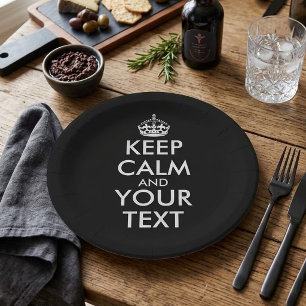 Keep Calm and Carry On - Maak je Eigen Papieren Bordje
