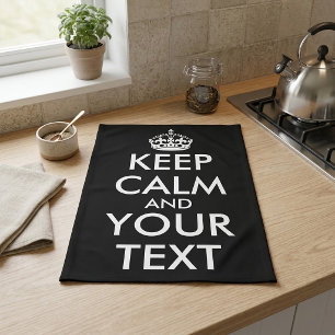 Keep Calm and Carry On - Maak je eigen Theedoek