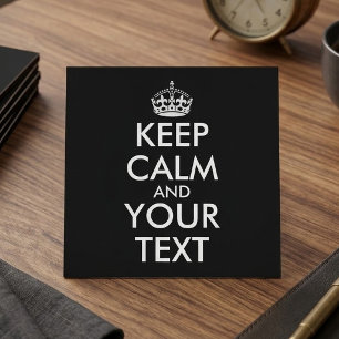 Keep Calm and Carry On - Maak je eigen Vierkante Visitekaartje