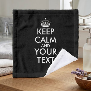 Keep Calm and Carry On - Maak je eigen Washandje