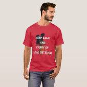 KEEP CALM AND CARRY ON METAL DETECTING T-SHIRT (Voorkant volledig)
